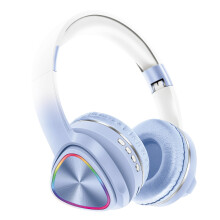 X3 Active Noise Cancelling Headphones, Over-Ear Headphones with Mic for Kids/Adults/Teen/School/TV, Blue