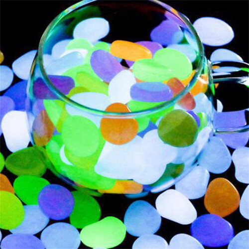 Glow-in-the-Dark Decorative Stones 75 pcs 2