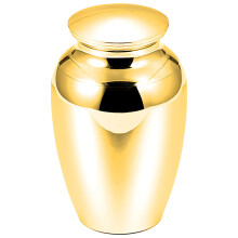 Gold Mini Pet Ashes Urn – Aluminum Alloy Keepsake Box for Human & Pet Ashes, 4.5 x 7 cm, Waterproof & Elegant
