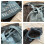 Borsa tote da donna in denim nero con coulisse 6