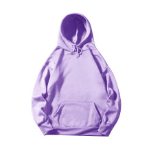 Miesten Relaxation Sport -pitkähihainen, yksivärinen hupullinen collegepaita, koko S-2XL