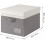 Paniers de rangement pour linge avec couvercles, lot de 3, pliables 5