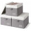 Paniers de rangement pour linge avec couvercles, lot de 3, pliables 1