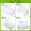 Boîte distributrice de mouchoirs rectangulaire transparente – 1 pièce 4