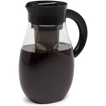 Flavor Airtight Cold Brew Coffee or Iced Tea Maker Shatterproof Durable Plastic Construction, Leak-Proof, 2.7 Quart, Black