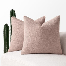 Housses de coussin bouclées 50 x 50 cm (lot de 2)