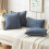 Housses de coussin en chenille 45 x 45 cm (lot de 2) 5