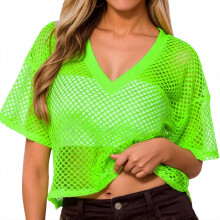 Damestop met pailletten, korte mouwen, casual feestblouse