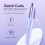 HIBIBUD Κεραμικό σίδερο για μπούκλες Purple4Temp Αυτόματη απενεργοποίηση 30 λεπτών 6
