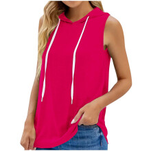 Dames zomer tanktops, mouwloze casual T-shirts met ronde hals in grote maten – losse oversized pasvorm, effen kleur