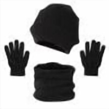 Men's Winter Woolen Hat Sets with Stripe Color Block Knitted Hats Scarves Gloves Included for Cold Weather Providing Warmth(Dark Gray#2,Free Size)