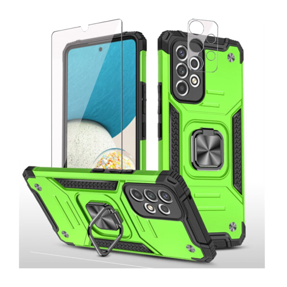 Xhy Compatible With Samsung Galaxy A23 5G Case: Military-Grade Rugged, Magnetic Ring, Kickstand, Screen & Lens Protector Â Green 9085618807150