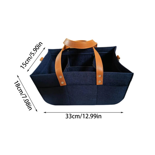 Foldable Storage Bag - Multifunctional Diaper Caddy with Removable Inserts for Organizing Baby Essentials 2