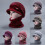 Σετ Κασκόλ Windfall Womens Visor Beanie Hat για Κορίτσια Χειμερινό Πλεκτό Σκι με Ζεστή Φλις 1