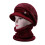 Σετ Κασκόλ Windfall Womens Visor Beanie Hat για Κορίτσια Χειμερινό Πλεκτό Σκι με Ζεστή Φλις 2