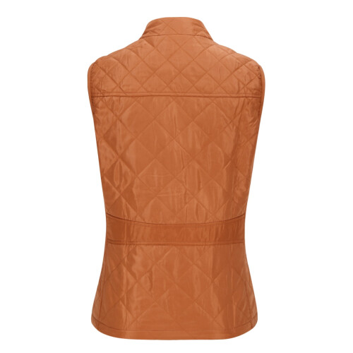 Vest for Women Winter Fall Basic Button Vest Solid Keep Warm Sleeveless Jacket with Pocket,Orange 2