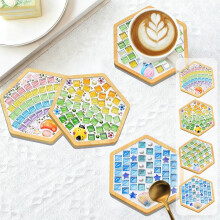 Mosaic Tile Art Kit for Beginners 4 Pieces