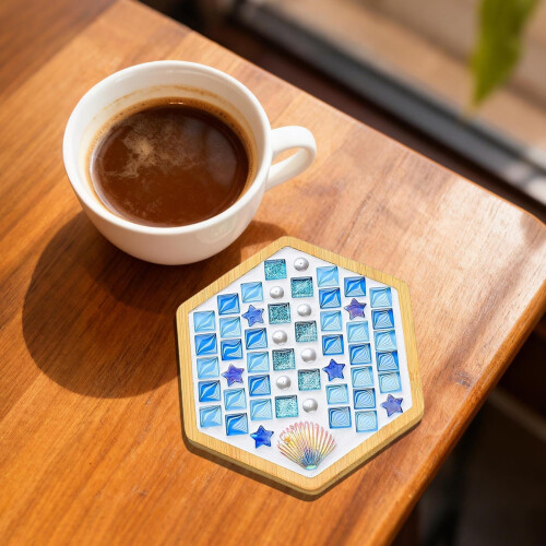 Mosaic Tile Art Kit for Beginners 4 Pieces 1