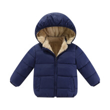 Manteaux d'hiver chauds et unis pour bébés garçons et filles, avec capuche et rembourrage, motif oreilles d'ours, pour enfants de 12 à 18 mois.