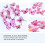 Adesivos de parede de borboleta rosa 3D com ímãs (24 peças) 3