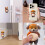 10 τεμάχια αυτοκόλλητα κοιλιάς σκύλου Shiba Inu 3D, μαλακά αντικρουόμενα μαξιλαράκια 2