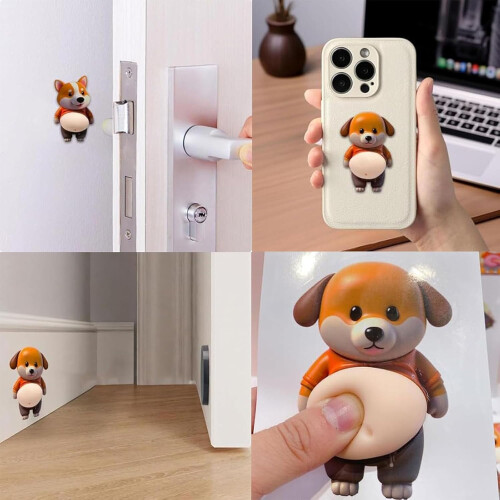 10 τεμάχια αυτοκόλλητα κοιλιάς σκύλου Shiba Inu 3D, μαλακά αντικρουόμενα μαξιλαράκια 1