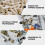 230Pcs Hexagonal Head T-Nuts for Woodworking Projects Threaded Inserts Assortment 2.5X1.2cm 3