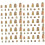 230Pcs Hexagonal Head T-Nuts for Woodworking Projects Threaded Inserts Assortment 2.5X1.2cm 5