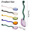 Glass Dessert Spoon – Ergonomic Stirring Spoon, 6.3 in, 3