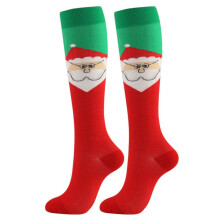 Compression Socks for Women & Men, Soft Thick Christmas Running Socks, Festive Holiday Design, 20-30mmHg Support, Sizes S-XL
