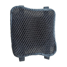 Assento de motocicleta respirável, resistente ao sol, com absorção de calor, camada dupla, confortável e antiderrapante, ideal para motos cruiser