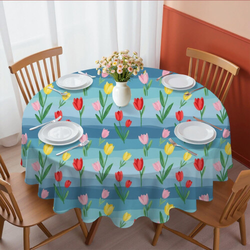Rund polyesterdug 60x60 tommer