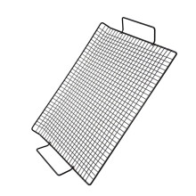 Grille de refroidissement et barbecue en fonte OUNONA 38,8 x 25,5 cm