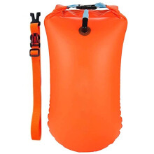 Inflatable High-Visibility Adult Swimming Buoy for Safe Open-Water Swimming and Triathlon Use