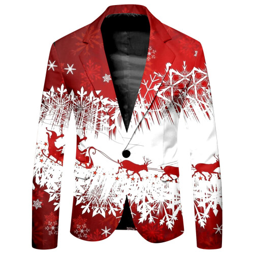 Παλτό για ανδρικά παλτό και μπουφάν Ανδρικό casual χριστουγεννιάτικο μπουφάν με