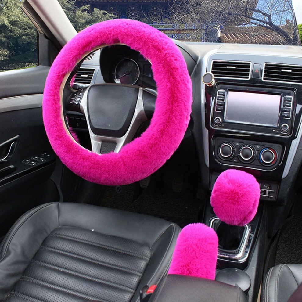 Soft Winter Steering Wheel Cover Â Warm, Comfortable Car Accessory With Multiple Colors, Compatible With Most Cars 9558633716771