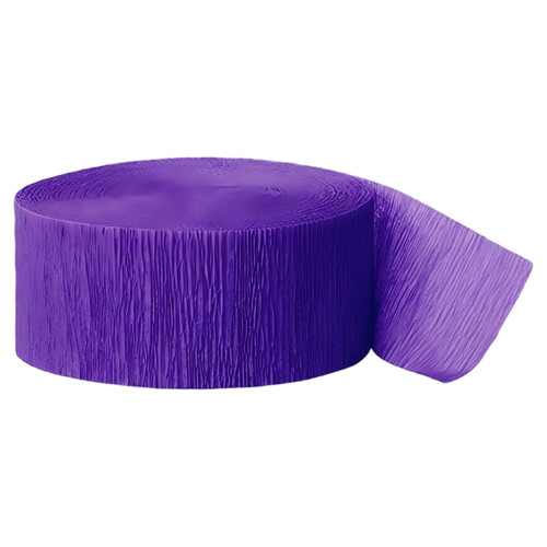 Sruthán Páipéir Crêpe Corcra 25m x 4.5cm