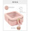 Mini beauty case rosa trasparente, approvato dalla TSA, 1 pezzo 2