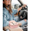 Mini beauty case rosa trasparente, approvato dalla TSA, 1 pezzo 3