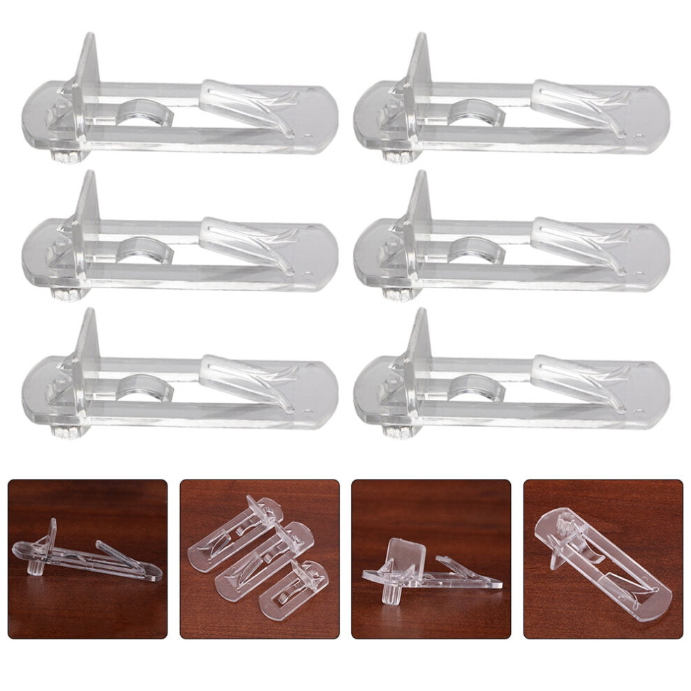 30Pcs Furniture Locking Shelf Pin Plastic Cabinet Shelf Clips Shelf Support Pegs 9558633719604
