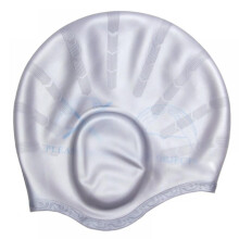 Unisex Swim Caps with 3D Ear Protection, Durable Flexible Silicone Swimming Hats for Women Men Kids Adults