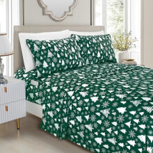 Microfiber Bedding Set Full Size Hunter Green 6-Piece