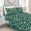Microfiber Bedding Set Full Size Hunter Green 6-Piece 1
