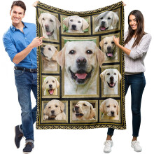 Manta de Labrador Retriever para niños – Manta súper suave y mullida, 40x50", Regalo perfecto para amantes de los perros, cumpleaños y Navidad