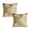 Kuddfodral med sammetsrosett, 45x45 cm, 2-pack 1