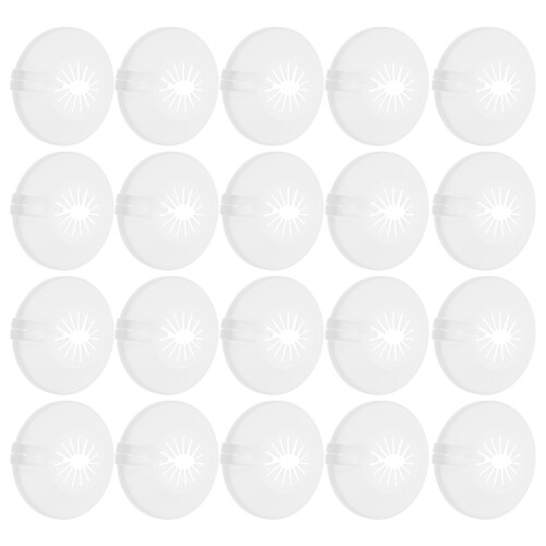 20Pcs Elegant White Plastic Fire Sprinkler Trim Rings for Home Ceiling