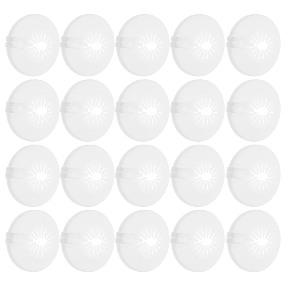 20Pcs Elegant White Plastic Fire Sprinkler Trim Rings For Home Ceiling 013523001256