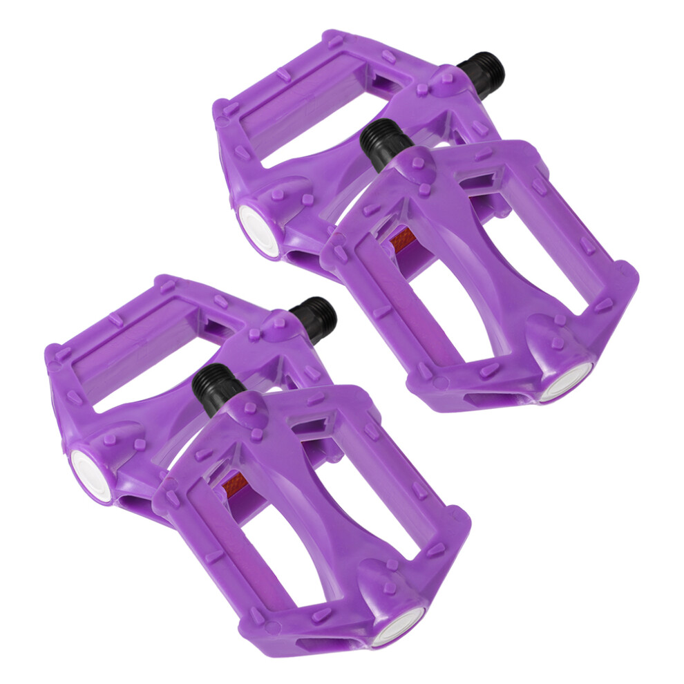 Photos - Pedal 10Pairs Purple Flat Bike  for Mountain and Road Bike Replacement