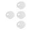 4Pcs Round Foldable Bathtub Covers White Non-Woven Thermal Insulation 5