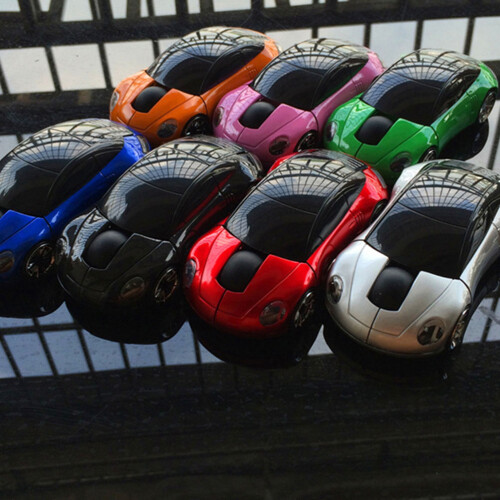 2.4Ghz 3D Car Shape Wireless Optical USB Mouse For PC Laptop Black 2